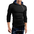 Top quality plain sweat suits hoody sweatshirt plain black cheap hoodies